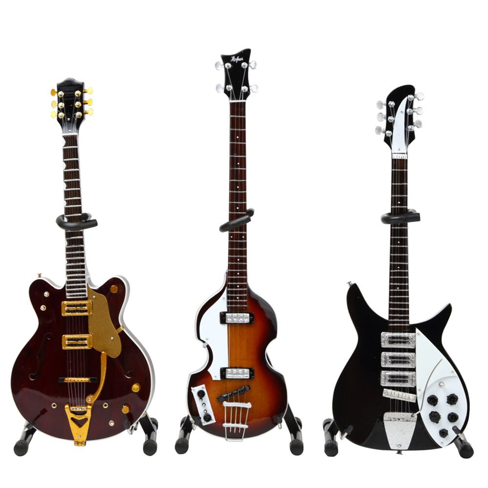 THE BEATLES ビートルズ (結成 65周年 ) - Fab Four Guitar ミニチュア・セット / ミニチュア楽器 - PGS